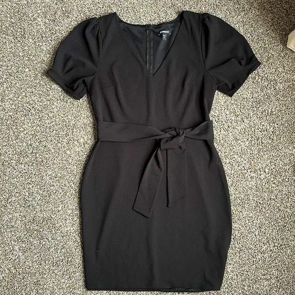 black ball dresses for women Berylove Women Black Work Dress Long Sleeve Peak Lapel Blazer Dress, Black / 2XL main image 0